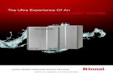 The Ultra Experience Of An endless supply Of HOt Water. · The Ultra Experience Of An endless supply Of HOt Water. ultra series tanKless Water Heaters ... Innovative technology provides