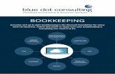 BOOKKEEPING - Blue Dot Consulting · Bookkeeping is the foundation from which all other financial information flows – including management information, credit control, VAT returns,