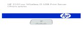 HP 2101nw Wireless G USB Print Serverh10032. › ctg › Manual › c01555972.pdf˛ ˇ Wireless G USB Print Server. μ ˘ ˛ ˇ ˜ μ ˘ μ ˘ ˇ μ μ μ . ˇ ˘μ ˘ ˛ ˇ μ ˛