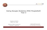 Google Analytics Year 2[1].ppt - Florida State University · Using Google Analytics With PeopleSoft Year 2Year 2 Randy McCausland Session # 26716 March 23, 2009 Alliance 2009 Conference