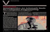 Viewpoint Retrospective: An Axiomatic Basis for Computer … · Retrospective: An Axiomatic Basis for Computer Programming C ... Prospective (2009–) In 1969, I was afraid industrial