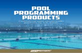 POOL Programming Products - S.R. Smith · Pool Programming Flexibility S.R.Smith SwimWalls allow more swimming pool users in the pool at the same time. Wall sections can span the