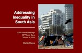 Addressing Inequality in South Asia - World Bank...Addressing Inequality in South Asia 14 Sources: Based on DHS 1993 and 2011 for Bangladesh, DHS 1992 and 2005 for India, DHS 1996