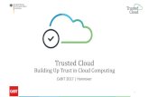 Trusted Cloud · Trusted Cloud is presented at the December 2016 National IT Summit of the German Federal Government in Saarbrücken. Listing of cloud consulting service providers