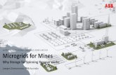 Microgrids for Mines - Australian Energy Storage Conference & … › wordpress › wp-content › upl… · AUSTRALIAN ENERGY STORAGE CONFERENCE; SYDNEY JUNE 2019 Microgrids for