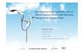 Development and Feasibility Test of Wind Powered …mvdpanel.net/adjuntosTextos/cz47hroew7iqkp/699/CUWES.pdfDevelopment and Feasibility Test of Wind Powered Street Light Specially