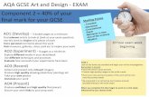 GCSE ART AND DESIGN COMPONENT 2 EXTERNALLY SET UNIT › wp-content › uploads › ... · 2020-01-06 · AQA GCSE Art and Design - EXAM. Component 2 = 40% of your final mark for your