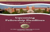 Upcoming Fellowship Deadlines · PDF file 2018-03-29 · Upcoming Fellowship Deadlines April-July External Funding Opportunities for Graduate Students C u r r e n t I s s u ... The