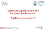Quantum superposition and human consciousness: Anything in ... › undergraduate › applied... · Quantum mechanics Theory that investigates the nature and behaviour of matter, molecules,