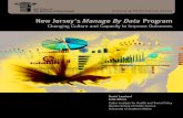 New Jersey’s Manage By Data Program · Manage By Data has led New Jersey to support additional rounds of Data Fellows as NJDCF strives toward the “tipping point” of organizational