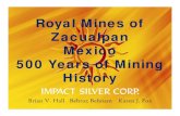 Royal Mines of Zacualpan Mexico, 500 Years of …...Acapulco shore excursions and activities by Shoretri ps. We test all our Acapulco shore excursions and We test all our Acapulco