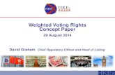 Weighted Voting Rights Concept Paper - HKEX€¦ · Weighted Voting Right structures is appropriate at this time and that current practice is supported. In this case, the Exchange