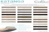 w/ Performance Pad High Performance Flooring with Design in …cobaltsurfaces.com/wp-content/uploads/2018/07/Katanga_SalesShe… · w/ Performance Pad High Performance Flooring with