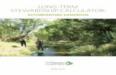 LONG-TERM STEWARDSHIP CALCULATOR - Conservation Gateway€¦ · LONG-TERM STEWARDSHIP CALCULATOR: ACCOMPANYING HANDBOOK ... (ELI). 2012. Wetland and Stream Mitigation: A Handbook