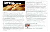 Diabetes and Your Feet - Elliot Hospital foot care08.pdf · • Protect your feet from hot and cold temperatures, such as the sand on the beach and hot pavement. Test water temperature
