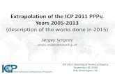 Extrapolation of the ICP 2011 PPPs: Years 2005-2013pubdocs.worldbank.org/en/160111487202599722/ICP...Extrapolation of the ICP 2011 PPPs: Years 2005-2013 (description of the works done