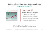 Introduction to Algorithmsmy.fit.edu/~pbernhar/Teaching/AnalysisOfAlgorithms/Leiserson Slide… · October 31, 2005 Copyright © 2001-5 by Erik D. Demaine and Charles E. Leiserson