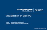 Visualization on BioHPC - Scientific Visualization - Work flow for Visualization and Analysis of 3D