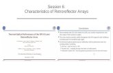 Session 6: Characteristics of Retroreflector Arrays€¦ · Session 6: Characteristics of Retroreflector Arrays. Conclusions Demonstrated the GPS-I-RA meets the Il-RS cross section