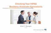 Checking Your HIPAA Business Associate Agreements · 2019-02-13 · –.ppt slides –OCR, Terms for Business Associate Agreement. –OCR, ... • Written materials are available