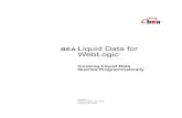 BEA Liquid Data for WebLogic - Oracle · 2009-06-21 · BEALiquid Data for WebLogic ... developing the client-server deployment strategy for data integration applications. e-docs
