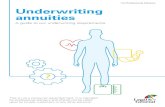 For Professional Advisers Underwriting annuities · For Professional Advisers Underwriting annuities A guide to our underwriting requirements ? This is not a consumer advertisement.