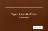 Types of Statistical Tests - University of Phoenix of... · 2018-02-14 · Types of Statistical Tests ... Essentials of statistics for the social and behavioral sciences. Hoboken,
