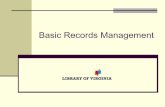 Records Management Basics - State Council of Higher ...records Improve efficiency and productivity ... Records management is… Providing the right information, at the right time,