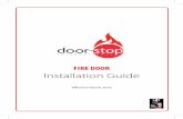 FIRE DOOR Installation Guide - Just Doors UK · The security chain should be positioned into the desired location for ease of use (i.e. to suit the persons who will be required to