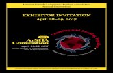 EXHIBITOR INVITATION - Arsha€¦ · EXHIBITOR INVITATION April 28–29, 2017. ... • Final registration deadline • Cancellation deadline (see below for details) Other Important