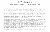 Astronomy Lessons - Department of Mathematicsplesser/outreachstuff/EarthSun… · Web viewAstronomy Lessons The following is a set of suggested activities for a third grade curriculum