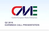 2016 Q2 Earnings call presentation - s2.q4cdn.coms2.q4cdn.com/384102709/files/doc_presentations/... · Q2 2016 EARNINGS CALL PRESENTATION. Cautionary Language 2 ... Total net revenues