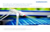 Harsh Washdown Brochure - Omron harsh washdown environments and specialty applications. From sensing