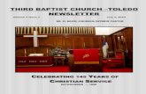 THIRD BAPTIST CHURCH TOLEDO NEWSLETTER · third baptist church –toledo newsletter volume 7 issue 7 july 7, 2013 dr. k. david johnson, interim pastordr. k. david johnson, interim