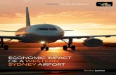 ECONOMIC IMPACT OF A WESTERN SYDNEY AIRPORT · Sydney as the preferred option for a second Sydney airport. This report examines the economic impact of the development of a Western