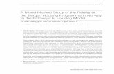 A Mixed Method Study of the Fidelity of the Bergen Housing ... · A Mixed Method Study of the Fidelity of the Bergen Housing Programme in Norway to the Pathways to Housing Model Anne