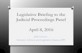 Legislative Briefing to the Judicial Proceedings Panel ...jpp.whs.mil/public/docs/03.../20_Legislative_Brief...Apr 08, 2016  · August 2014 Army SVC Training Course O Attended Army’s