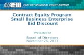 Contract Equity Program Small Business Enterprise ... Contract Equity Program Key Components ¢â‚¬¢Good
