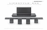 HOME ENTERTAINMENT SYSTEM - Bose€¦ · You can view the license disclosures that apply to the software packages included with your home theater system through the SoundTouch app
