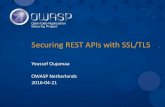 Securing REST APIs with SSL/TLS - OWASP...2016/04/21  · Hardening Apache Tomcat •Plain text password mess –truststorePass, keystorePass, keyPass all visible in server.xml –Mitigation
