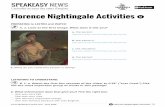 Florence Nightingale Activities - Speakeasy News...2020/05/01  · Florence Nightingale was an English nurse. She learned that hygiene was very important. In 1854 Britain entered the