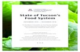 State of Tucson’s Food System - University of Arizona · State of Tucson’s . Food System . For the Mayor’s Commission on Food Security, Heritage, ... SIGNPOST AT LAS MILPITAS