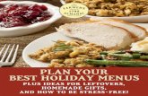PLAN YOUR BEST HOLIDAY MENUS - Old Farmer's Almanac · plan your best holiday menus plus ideas for leftovers, homemade gifts, and how to be stress-free! 2 te o farmers amana at amanac.om