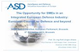 The Opportunity for SMEs in an Integrated European Defence ...€¦ · The Opportunity for SMEs in an Integrated European Defence Industry: European Council on Defence and beyond