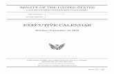 EXECUTIVE CALENDAR€¦ · EXECUTIVE CALENDAR PREPARED UNDER THE DIRECTION OF JULIE E. ADAMS, SECRETARY OF THE SENATE By Jennifer A. Gorham, Executive Clerk ONE HUNDRED SIXTEENTH
