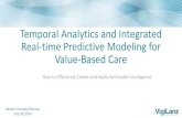 Temporal Analytics and Integrated Real-time Predictive ... · Temporal Analytics and Integrated Real-time Predictive Modeling for ... Becker’s Hospital Review July 28, 2016. Business