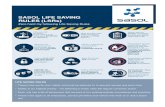 SASOL LIFE SAVING RULES (LSRs) · LIFE SAVING RULES I choose to comply with our Life Saving Rules These are rules applied when work is performed at elevated positions and where there