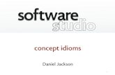 Design Concepts: Idioms - MIT OpenCourseWare · idioms › well-established concepts › used in many apps and contexts . reuse by designers › usually polished and well understood