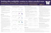 Modeling talker intelligibility variation in a dialect-controlled corpus · 2015-06-20 · Modeling talker intelligibility variation in a dialect-controlled corpus ... arising from