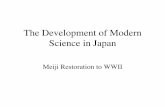 The Development of Modern Science in Japan...of Germany during WWI, the government ﬁnally came to realize the importance of basic science.)! John Milne (1850-1913)! • Born to a